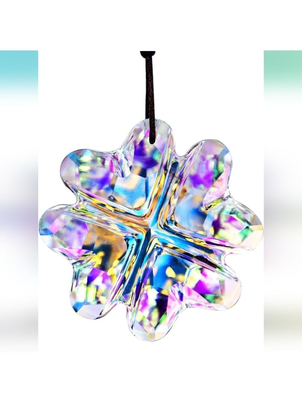 Four Leaf Clover Window Suncatcher Crystal New Boutique Item